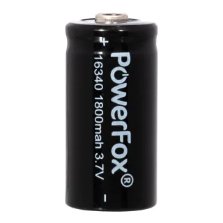 PowerFox 16340 oplaadbare batterijen – productfoto 2