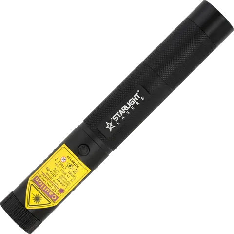 Violette laserpointer Starlight Lasers V1 Pro met paarsblauwe stip