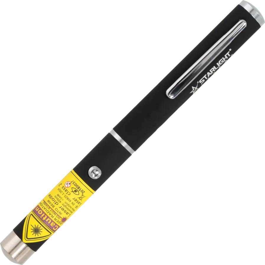 Violette laserpen Starlight Lasers Z1 met paarsblauwe stip